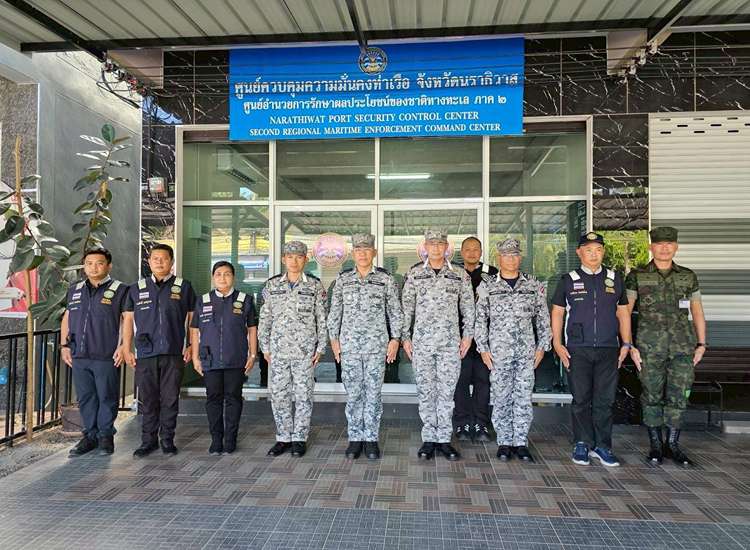 ผบ.ทรภ.2/ผอ.ศรชล.ภาค 2  ตรวจเยี่ยมหน่วยงานในพื้นที่ จว.นราธิวาส